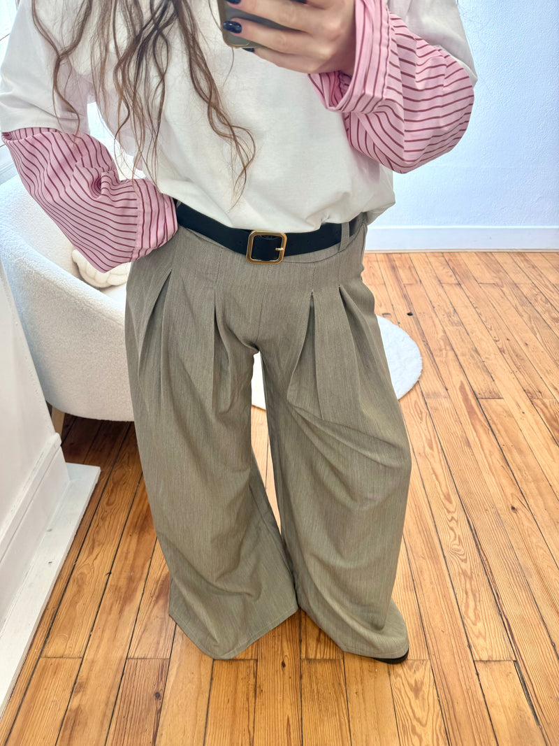 PANTALON TAILLEUR AVEC CEINTURE