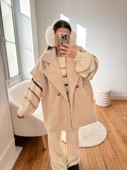 GILET SANS MANCHE BEIGE