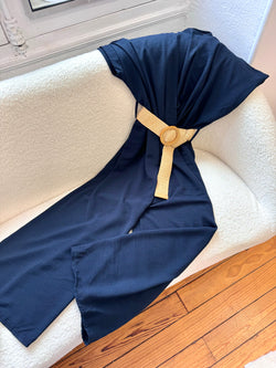 COMBINAISON BLEU MARINE AVEC LA CEINTURE