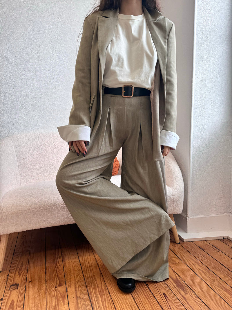 PANTALON TAILLEUR AVEC CEINTURE